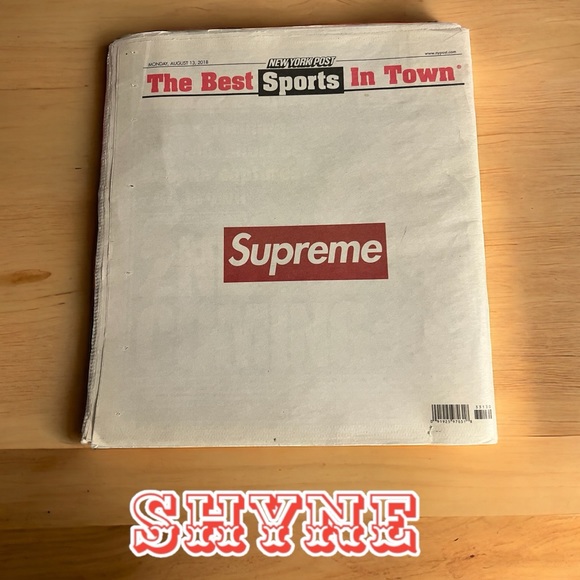 ⭐️ Supreme News Paper Rare ⭐️ - Picture 1 of 1